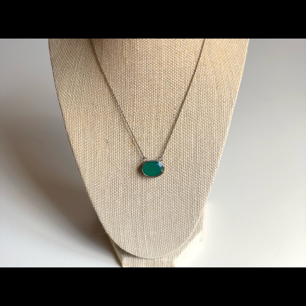 Baroni | Green Emerald & .925 Silver Necklace